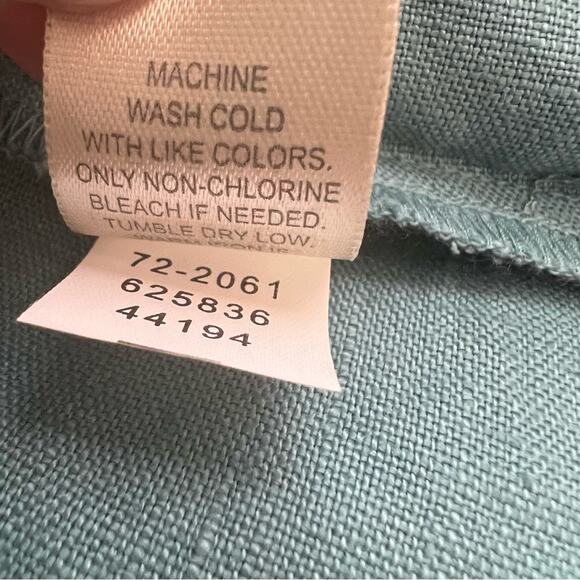 J.Jill 2 Piece Blue Linen Embroidered Skirt Set Size XL ,18 - Picture 11 of 13